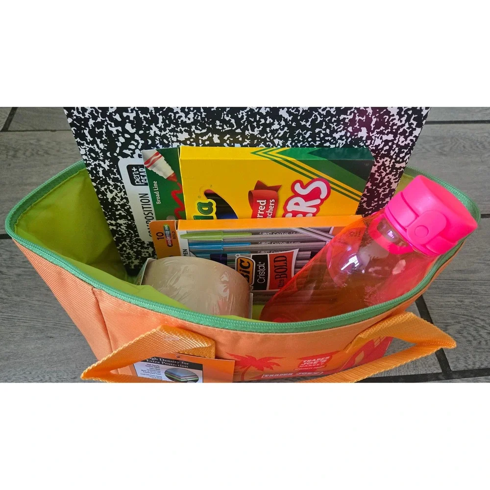 Trader Joes Insulated Mini Tote School Supply Bundle Mystery Dumpling